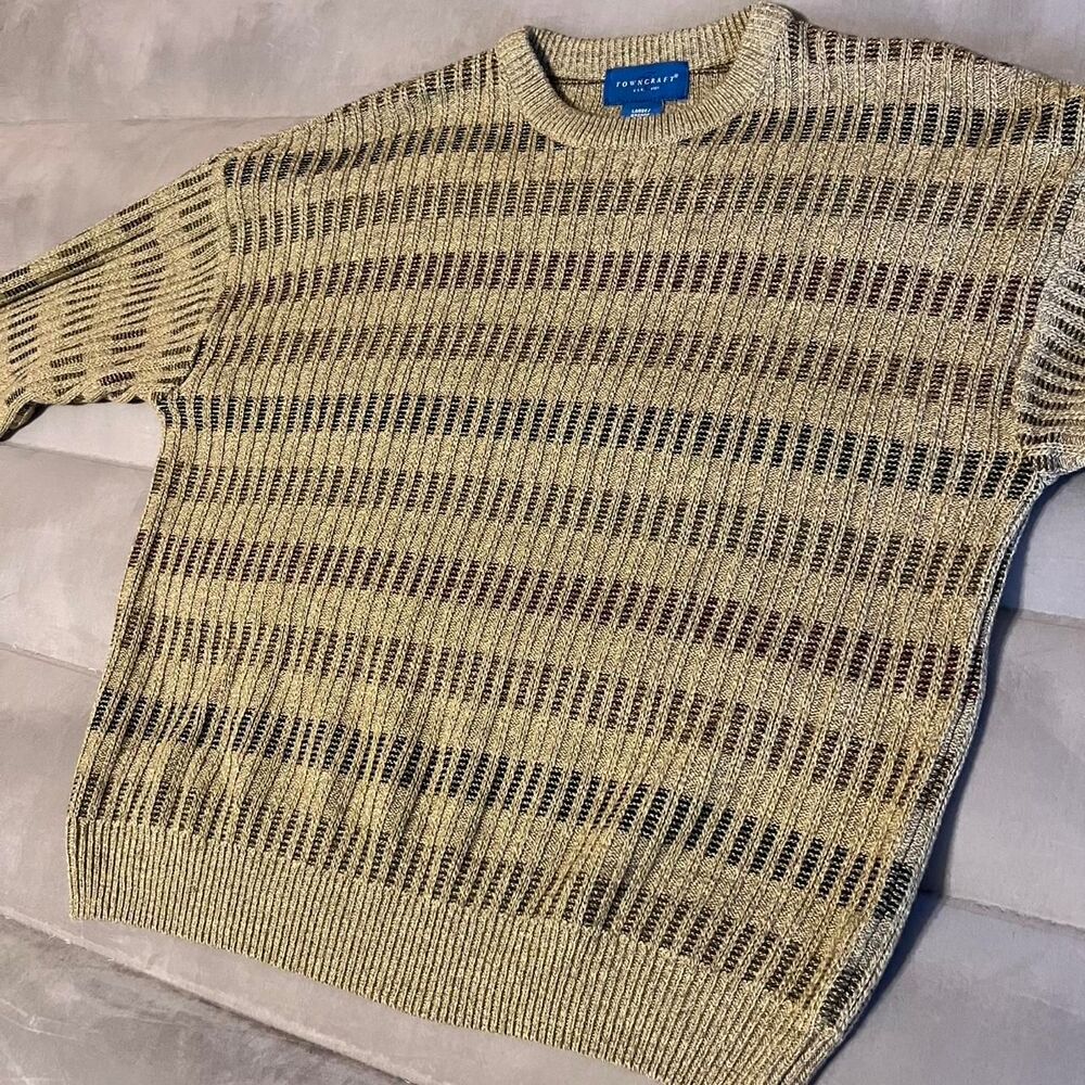Unbranded Men's Tan and Brown Sweatshirt